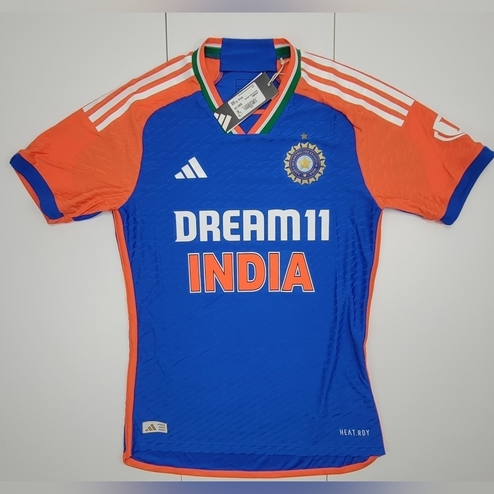 Adidas India Cricket T20I Authentic JN0886 Men's Size Small Jersey New